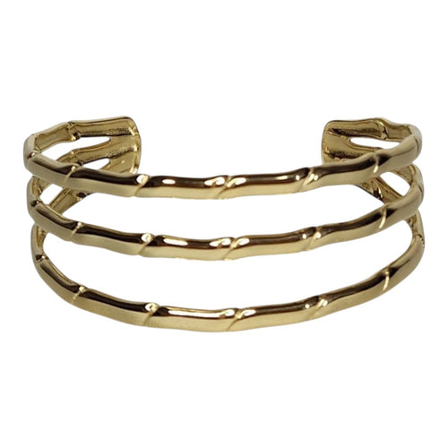 Bella Cuff Bracelet - Stainless Steel - 18K Gold Plated