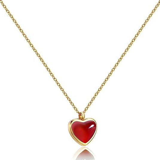 Luna Chic Heart Necklace — Stainless Steel Gold