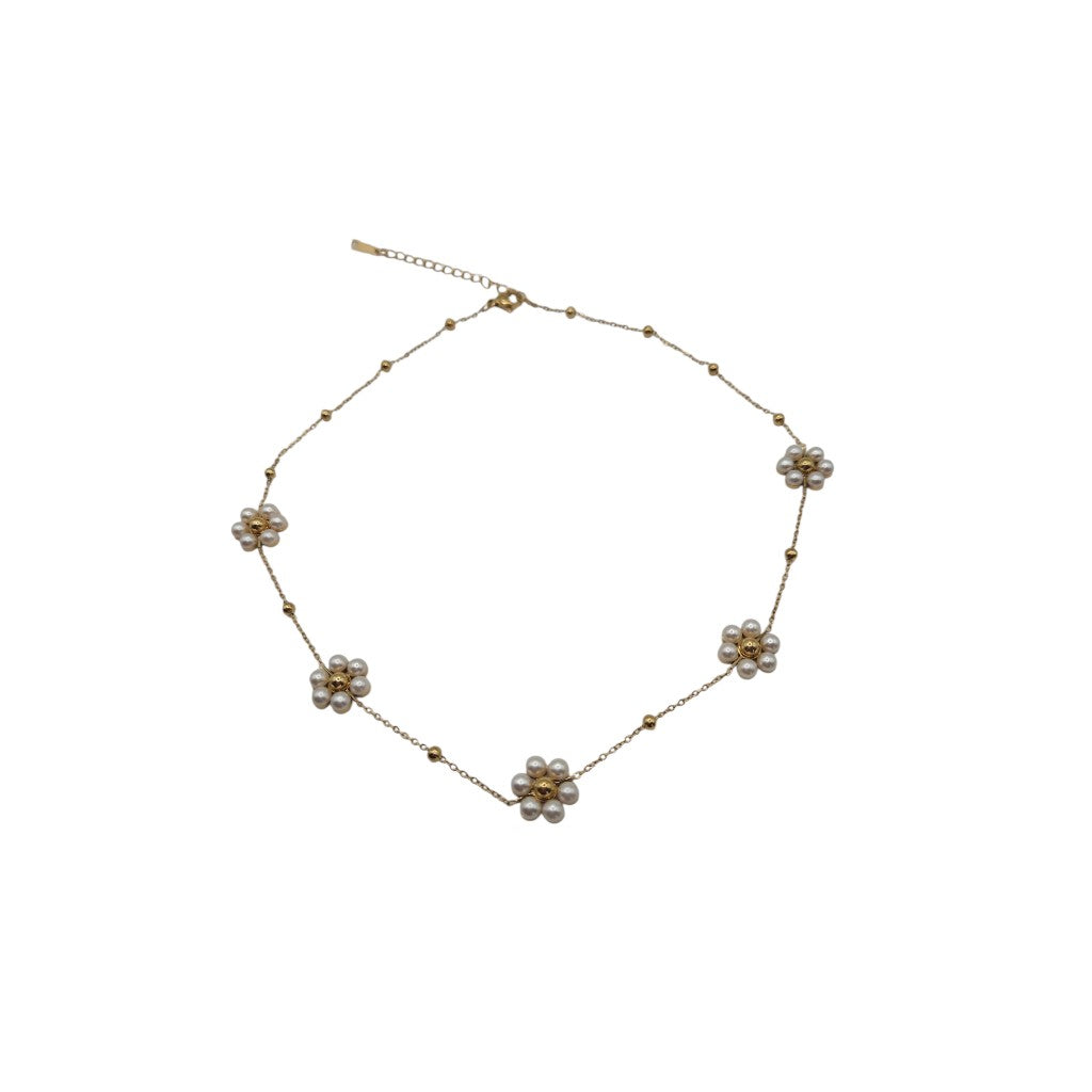 Mia Necklace - 18K Gold-Plated with Pearls