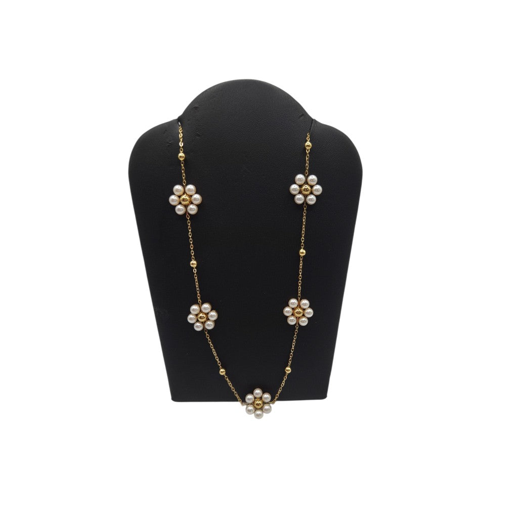 Mia Necklace - 18K Gold-Plated with Pearls