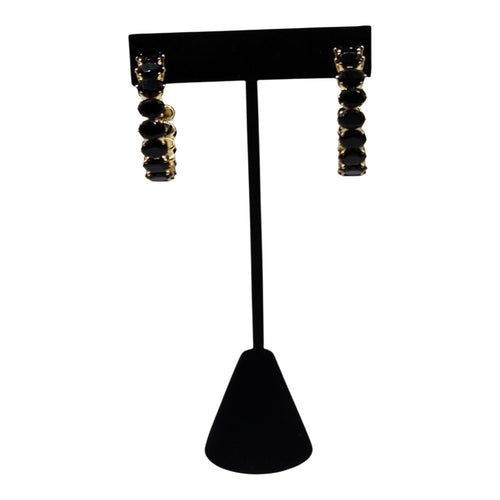 Belle Black - Hypoallergenic - Hoop Earrings